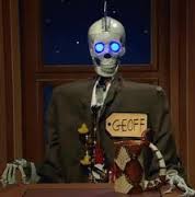 Geoff, the gay robot skeleton sidekick
